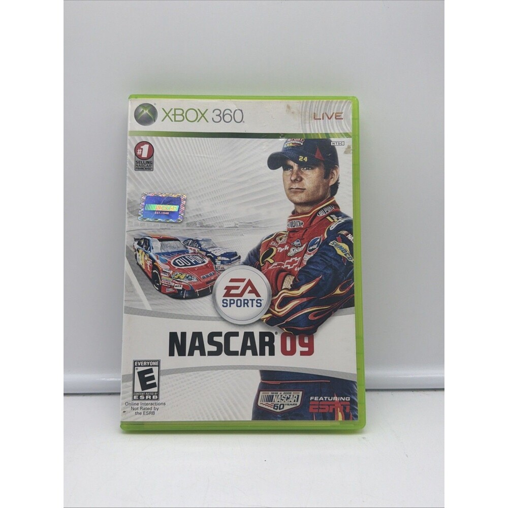 NASCAR 09 Xbox 360 Complete CIB Tested Working EA Sports Jeff Gordon